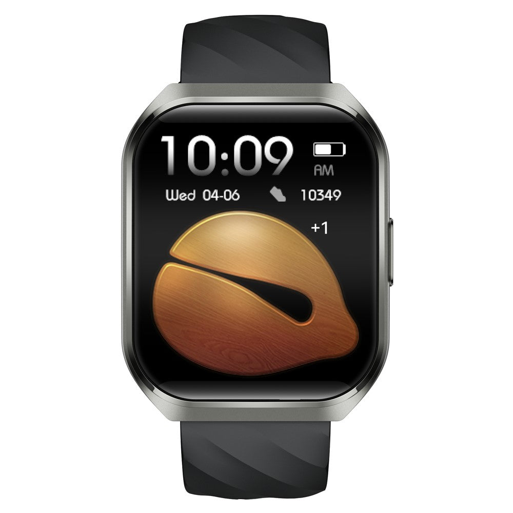 MT66 Silicone Strap Smart Watch 1.83 Inch IPS Screen Fitness Tracker IP68 Waterproof Heart Rate Monitor