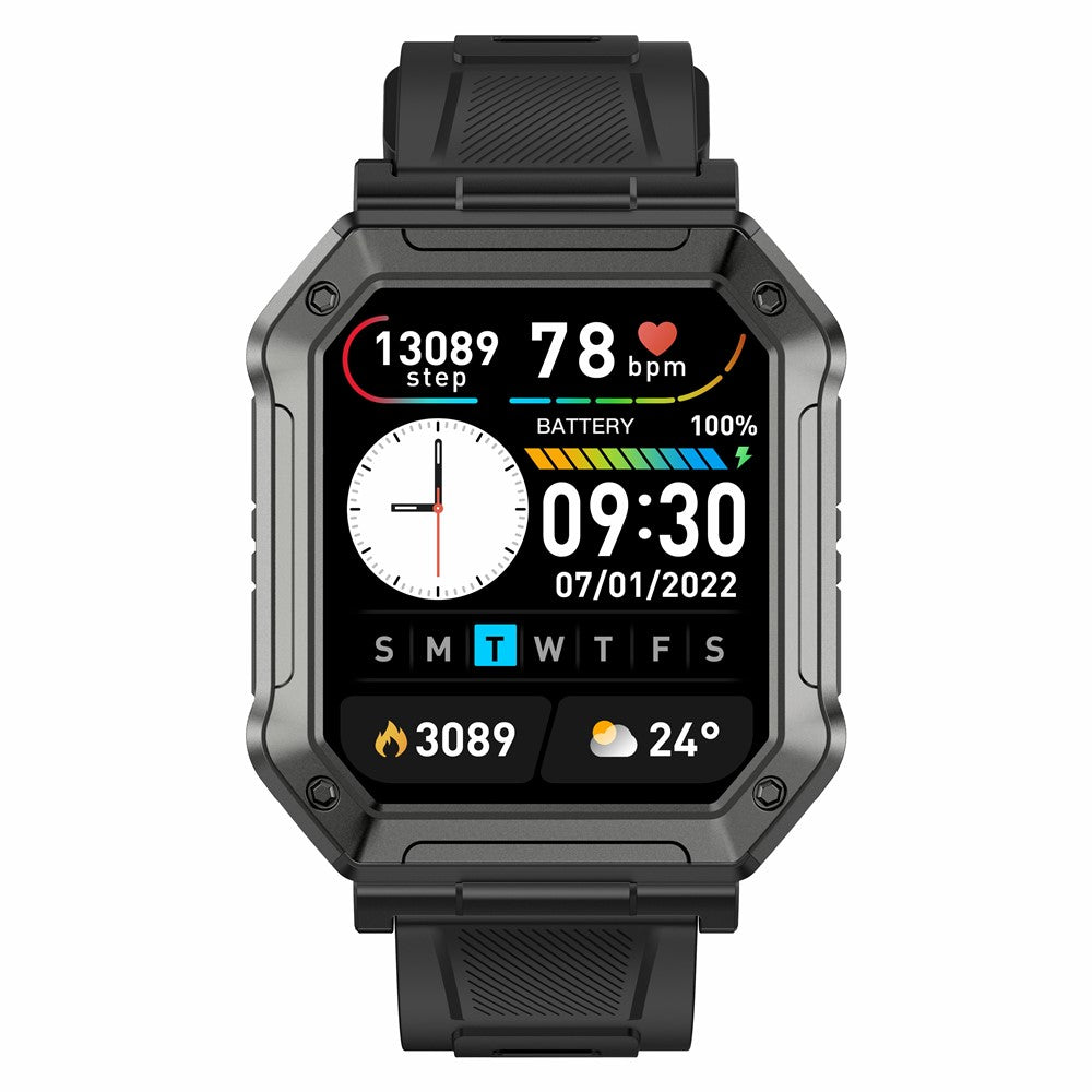 H31 Outdoor 1.91" Smart Watch IP68 Waterproof Sports Bracelet with Blood Oxygen Heart Rate Monitoring