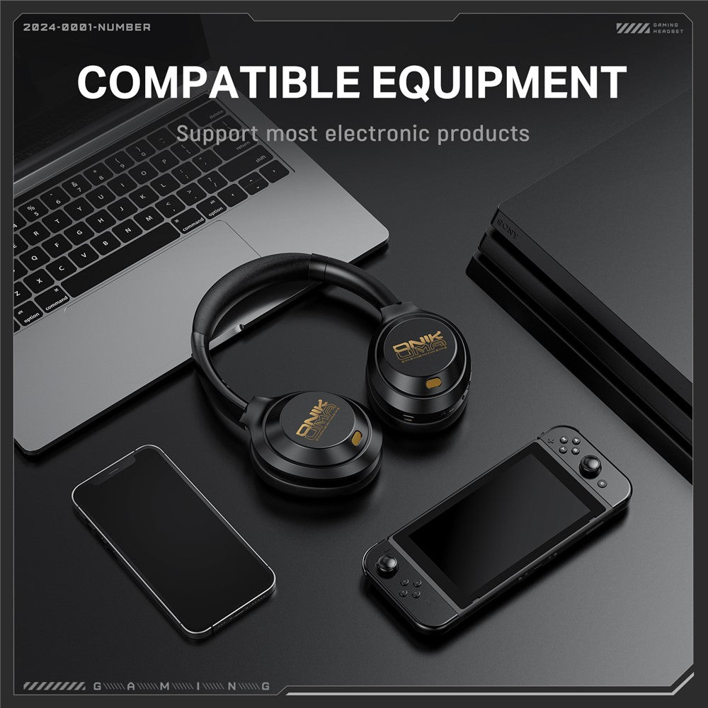 ONIKUMA GT811 ANC+ENC Noise Cancellation Headphones Bluetooth-compatible / Wired Dual Mode Headset