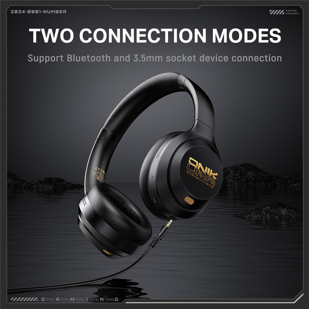 ONIKUMA GT811 ANC+ENC Noise Cancellation Headphones Bluetooth-compatible / Wired Dual Mode Headset