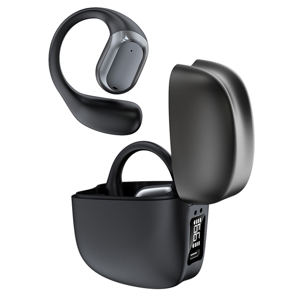 JS371 Bluetooth-compatible 5.4 Headphones Sport Earhooks Wireless Noise Reduction Earphones with Charging Case