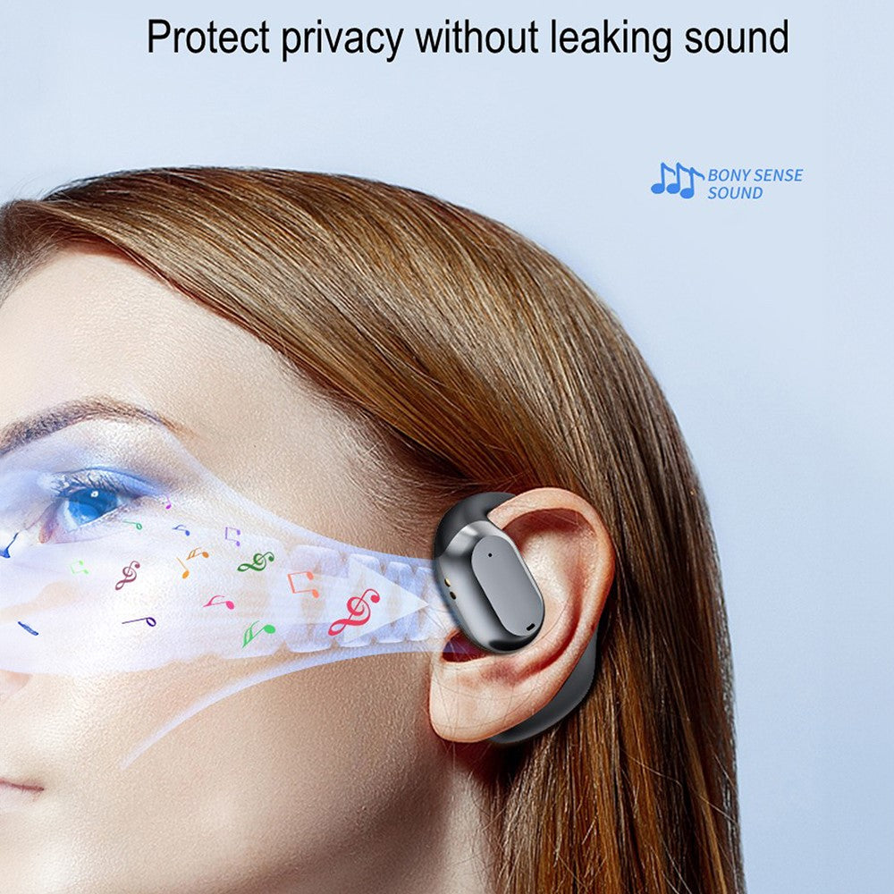 JS371 Bluetooth-compatible 5.4 Headphones Sport Earhooks Wireless Noise Reduction Earphones with Charging Case