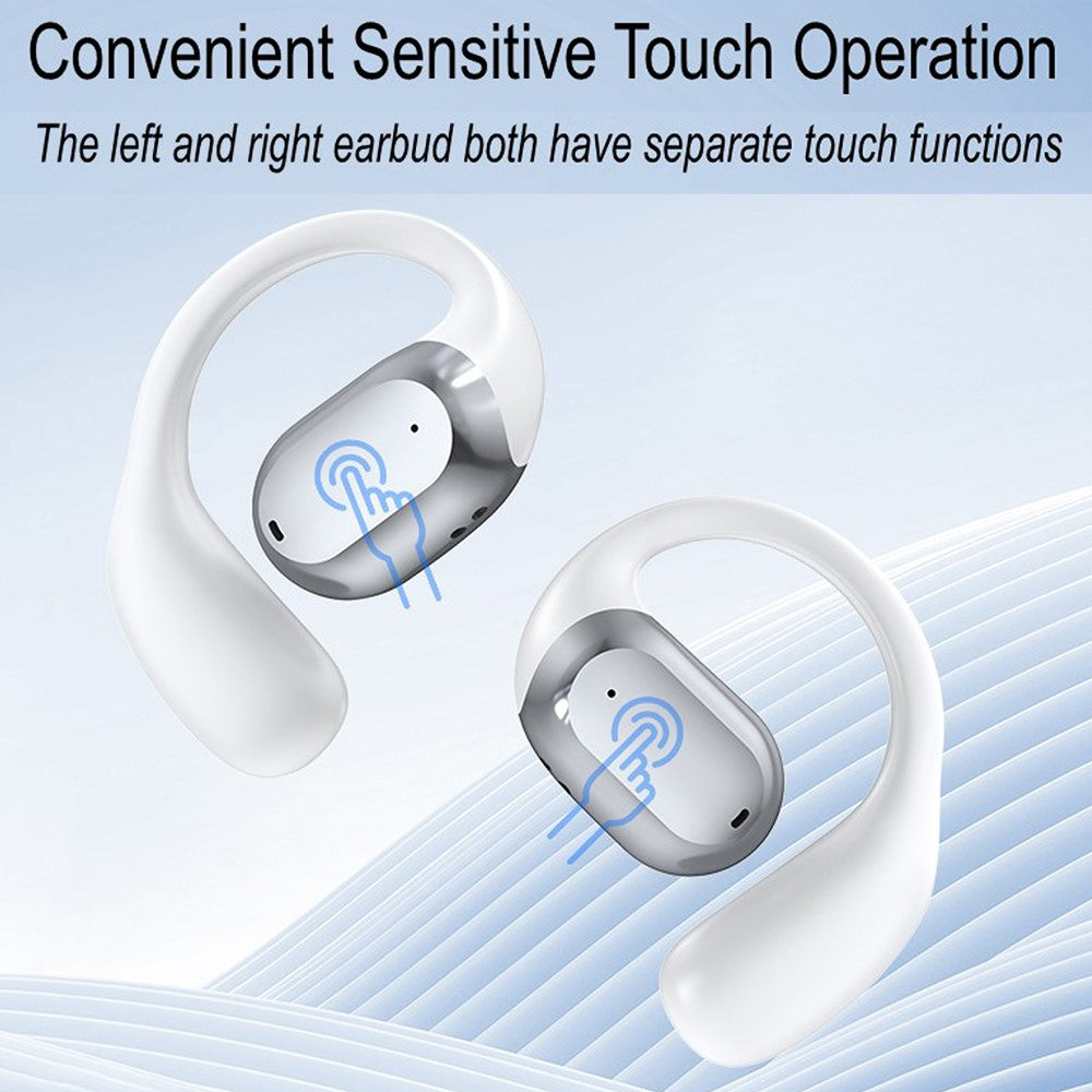 JS371 Bluetooth-compatible 5.4 Headphones Sport Earhooks Wireless Noise Reduction Earphones with Charging Case