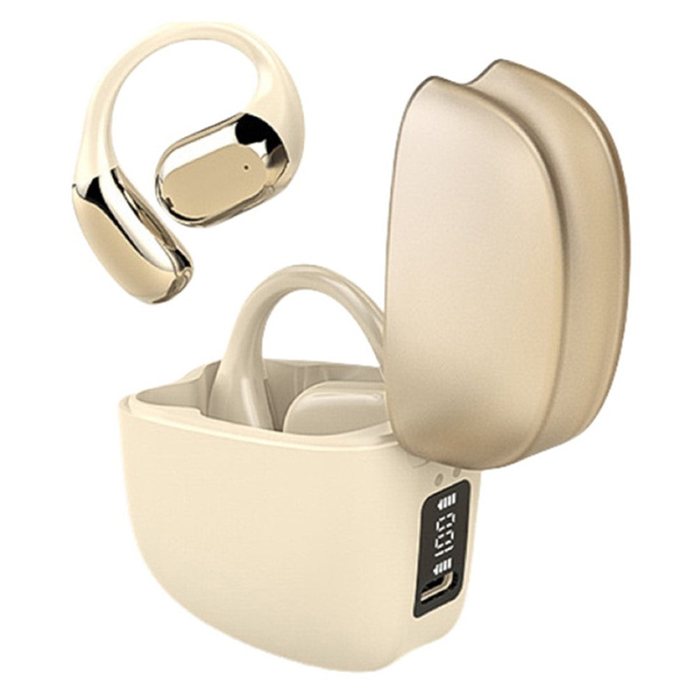 JS371 Bluetooth-compatible 5.4 Headphones Sport Earhooks Wireless Noise Reduction Earphones with Charging Case