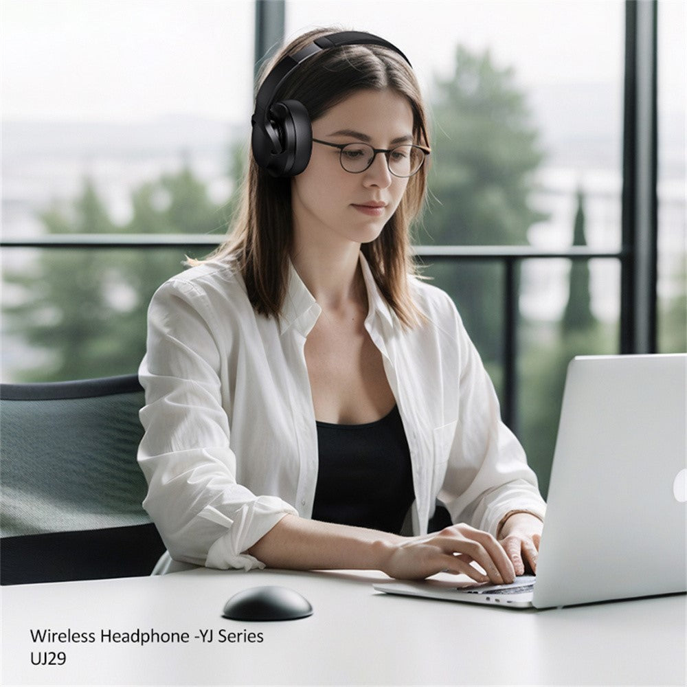 USAMS UJ29 Bluetooth-compatible Headphones Over Ear, 3 EQ Music Modes Wireless Headset