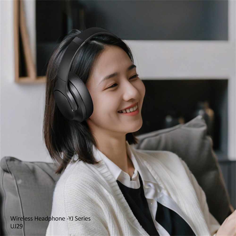 USAMS UJ29 Bluetooth-compatible Headphones Over Ear, 3 EQ Music Modes Wireless Headset