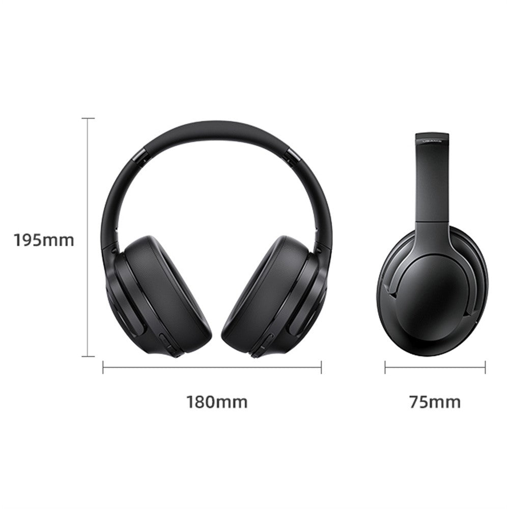 USAMS UJ29 Bluetooth-compatible Headphones Over Ear, 3 EQ Music Modes Wireless Headset