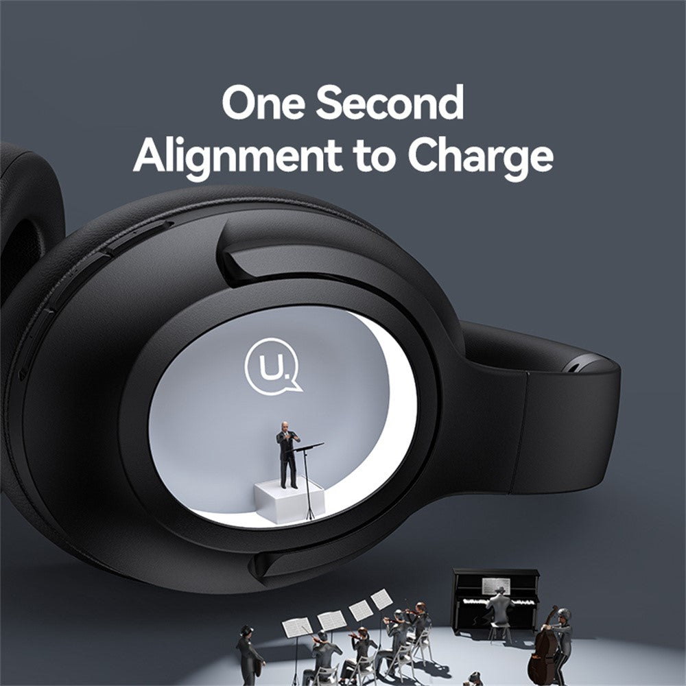 USAMS UJ29 Bluetooth-compatible Headphones Over Ear, 3 EQ Music Modes Wireless Headset