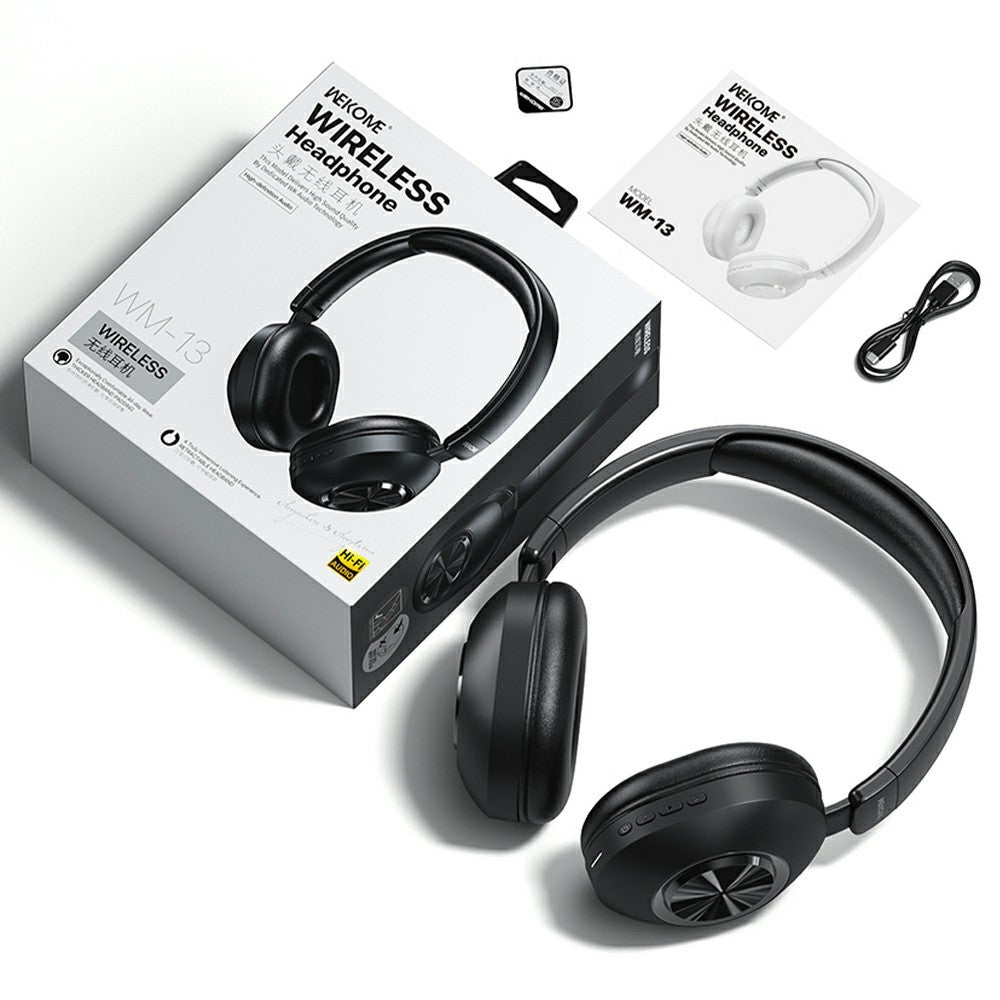 WEKOME WM-13 Wireless Headphones Foldable Bluetooth-compatible Over-Ear Headset with Microphone  /  40mm Driver