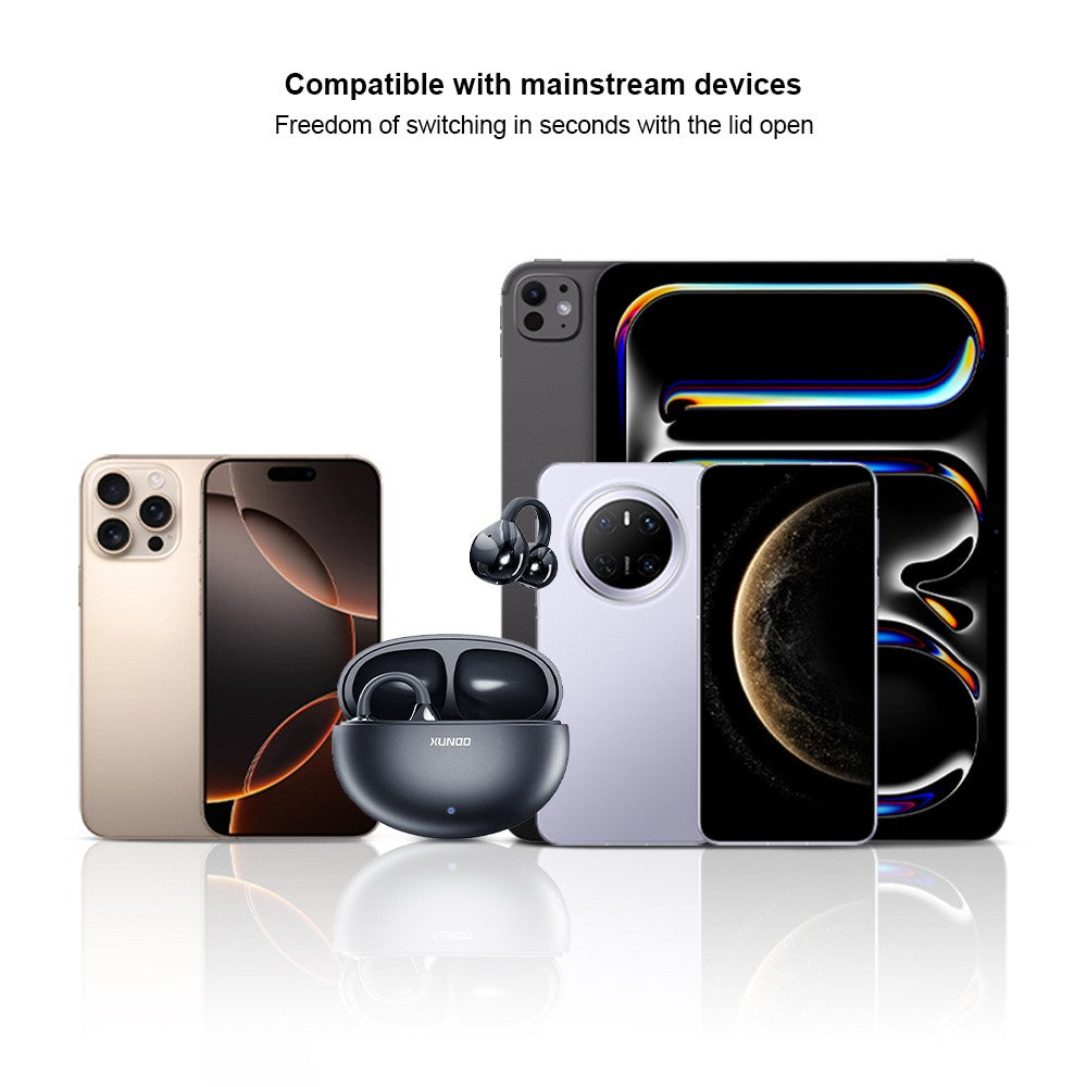 XUNDD W006 Open Ear Headphones Clip-On Bluetooth-compatible for Earphones Hands Free Calling