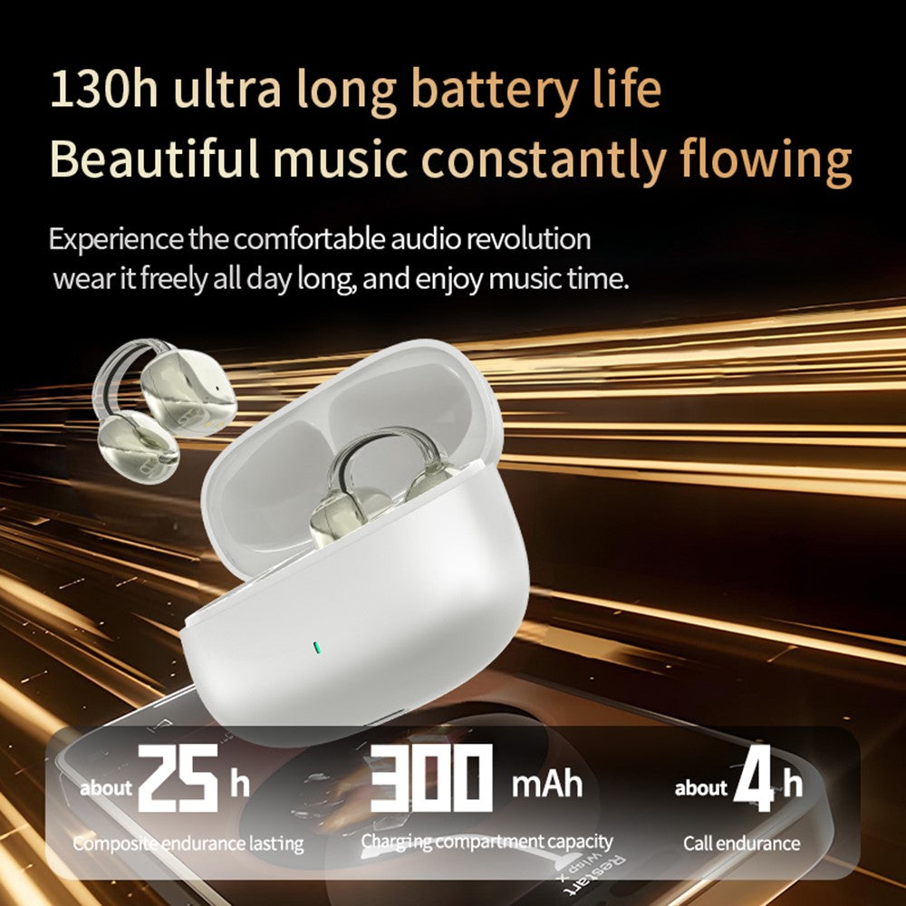 YX59 Open Ear OWS Clip On Wireless Headphones Noise Reduction Bluetooth-compatible Earbuds