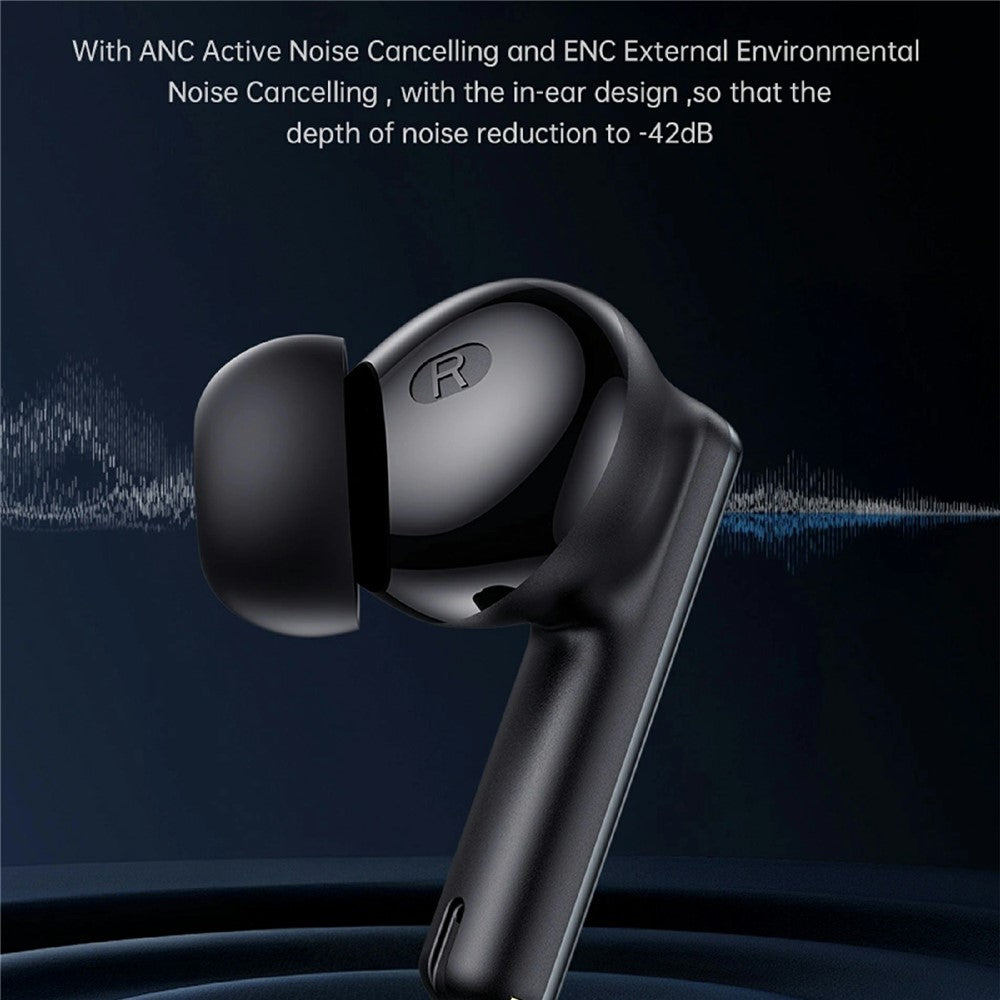 WIWU T33 ANC Pro IPX4 Waterproof Music Headphones Noise Cancellation Wireless Bluetooth-compatible Earbuds