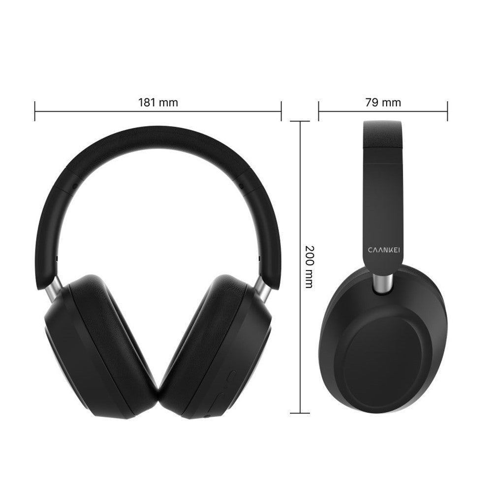 CAANKEI Wireless Headphones Active Noise Cancelling Bluetooth-Compatible Headset Over-Ear