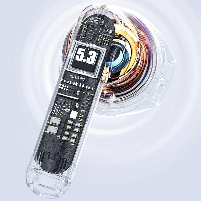DUDAO U8 Semi In Ear Headphones Bluetooth-Compatible 5.3 Wireless Sports Earbuds Long Battery HiFi Sound