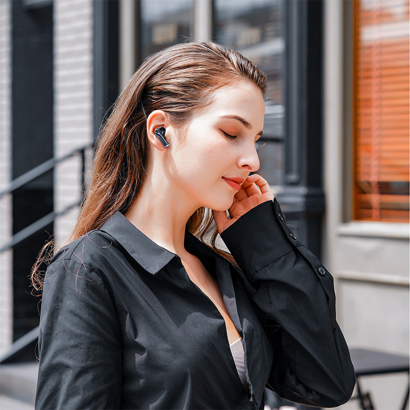 DUDAO U8 Semi In Ear Headphones Bluetooth-Compatible 5.3 Wireless Sports Earbuds Long Battery HiFi Sound