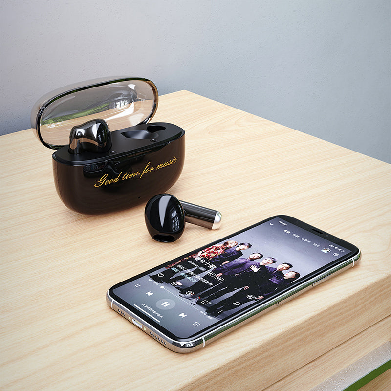 DUDAO U8 Semi In Ear Headphones Bluetooth-Compatible 5.3 Wireless Sports Earbuds Long Battery HiFi Sound