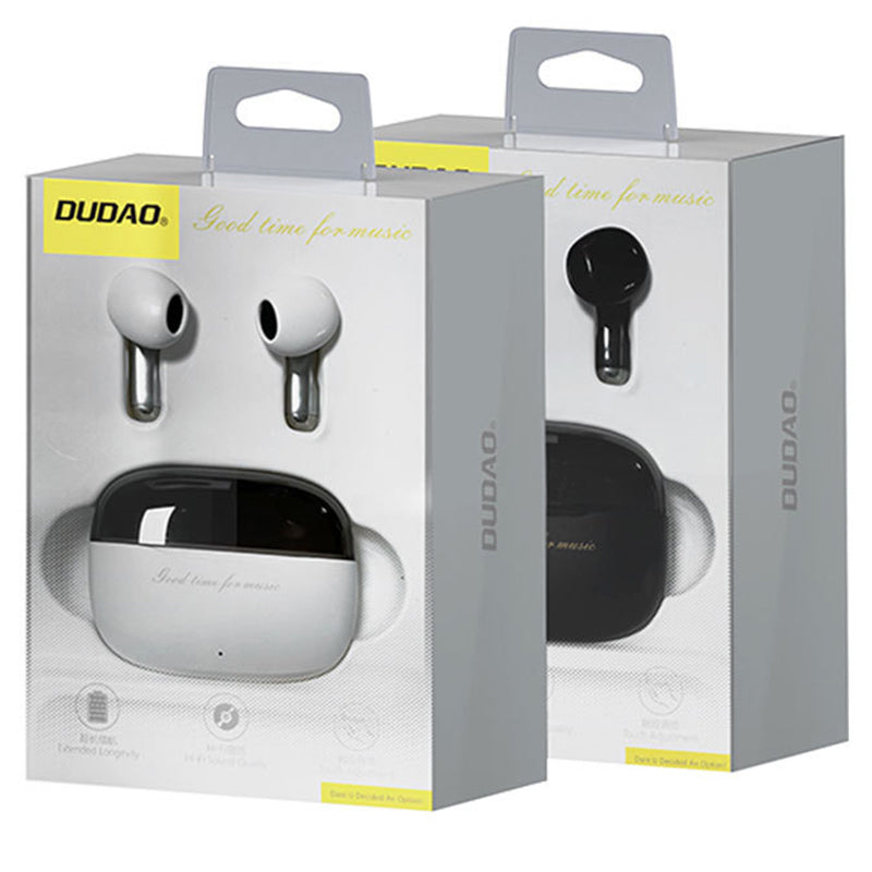 DUDAO U8 Semi In Ear Headphones Bluetooth-Compatible 5.3 Wireless Sports Earbuds Long Battery HiFi Sound