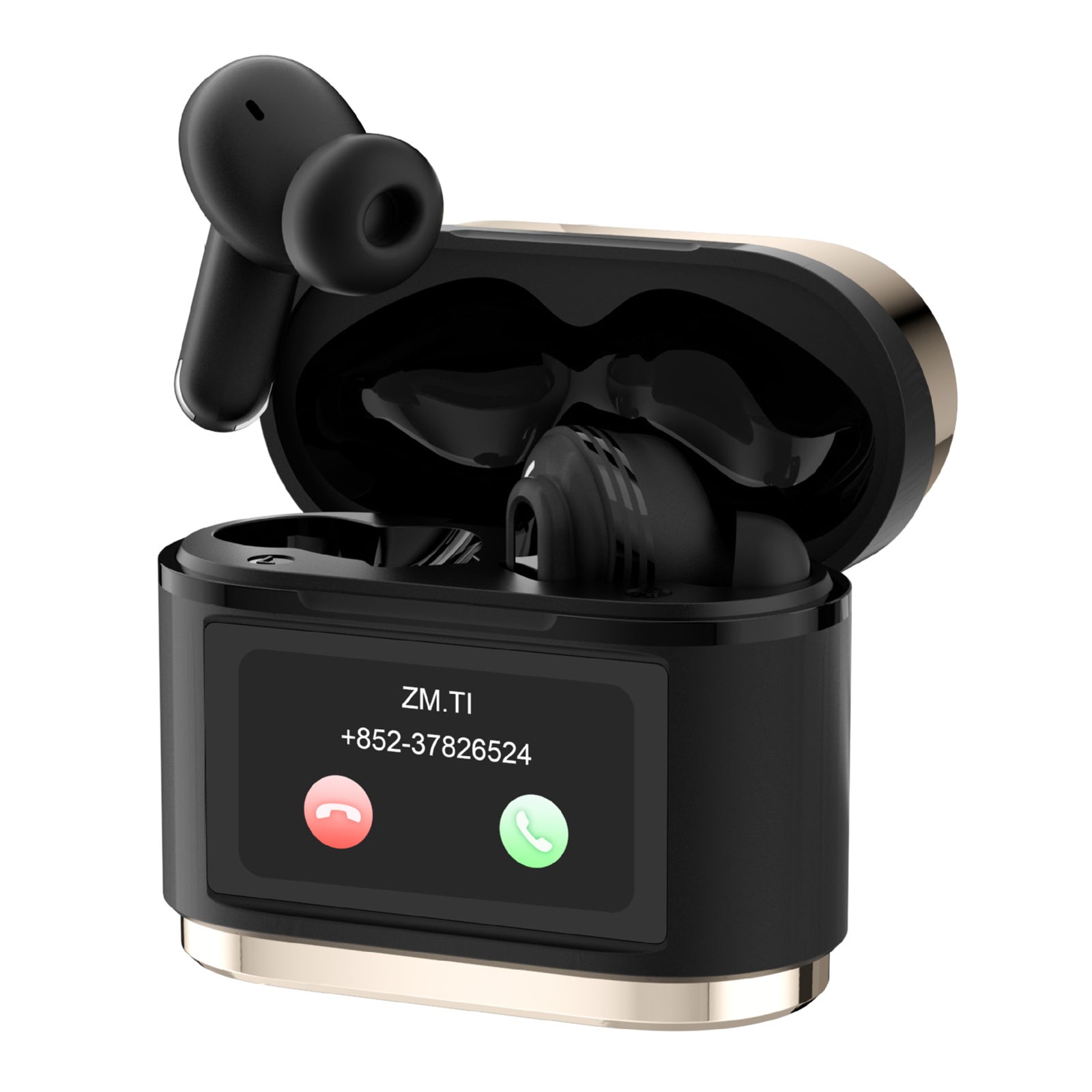 BD2 TWS Bluetooth-compatible Earbuds ANC Noise Cancelling In Ear Wireless Earbuds with LED Touch Display Charging Case