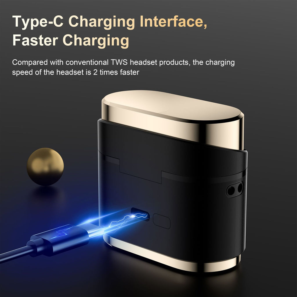 BD2 TWS Bluetooth-compatible Earbuds ANC Noise Cancelling In Ear Wireless Earbuds with LED Touch Display Charging Case