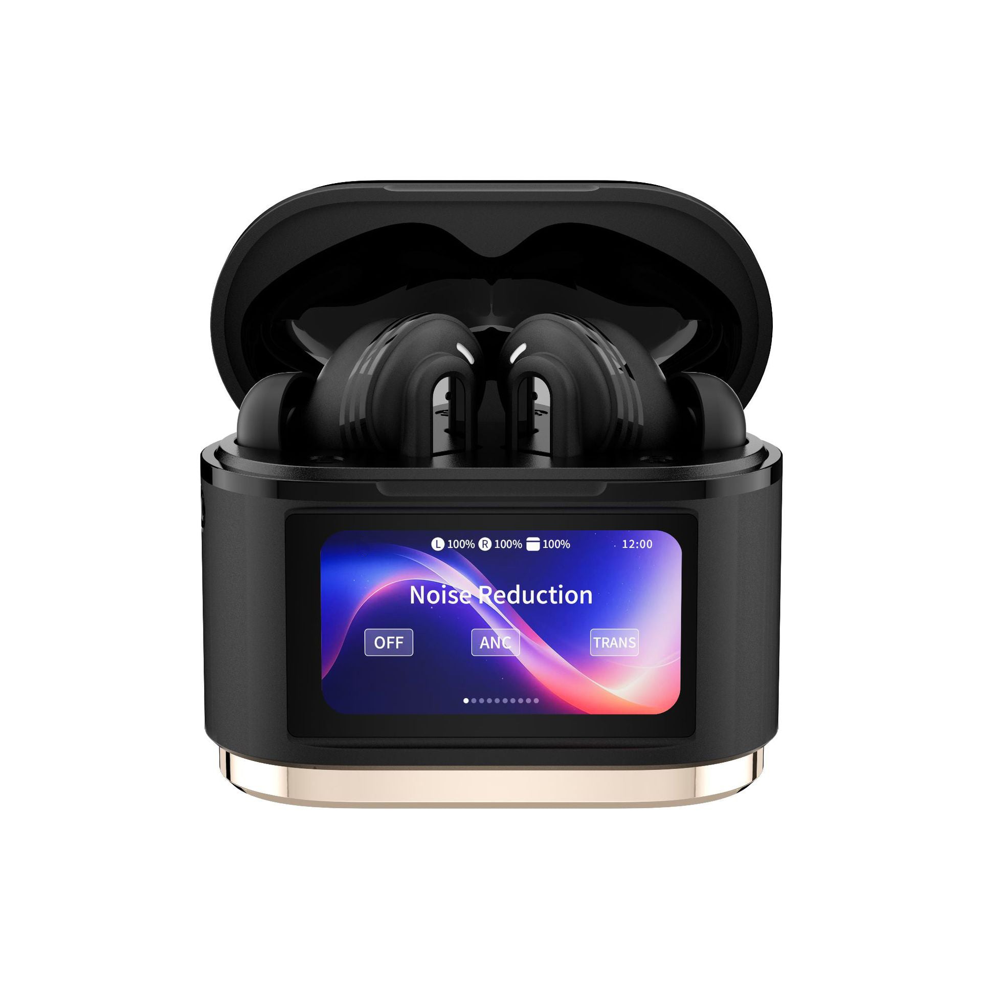 BD2 TWS Bluetooth-compatible Earbuds ANC Noise Cancelling In Ear Wireless Earbuds with LED Touch Display Charging Case
