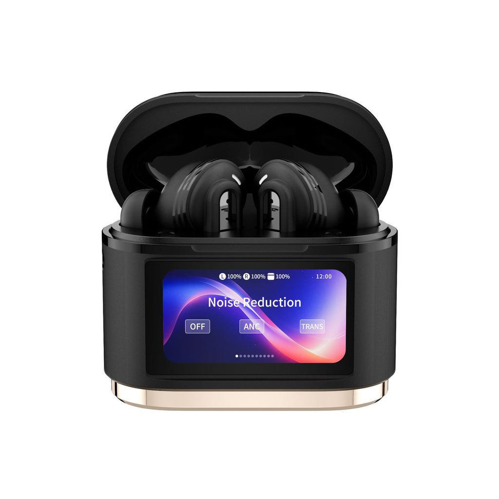 BD2 TWS Bluetooth-compatible Earbuds ANC Noise Cancelling In Ear Wireless Earbuds with LED Touch Display Charging Case
