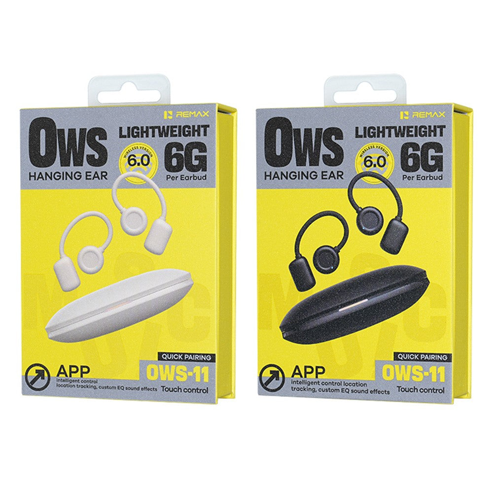 REMAX OWS-11 OWS Hanging Ear Earbuds Noise Reduction Touch Control Bluetooth-compatible Sports Earbuds
