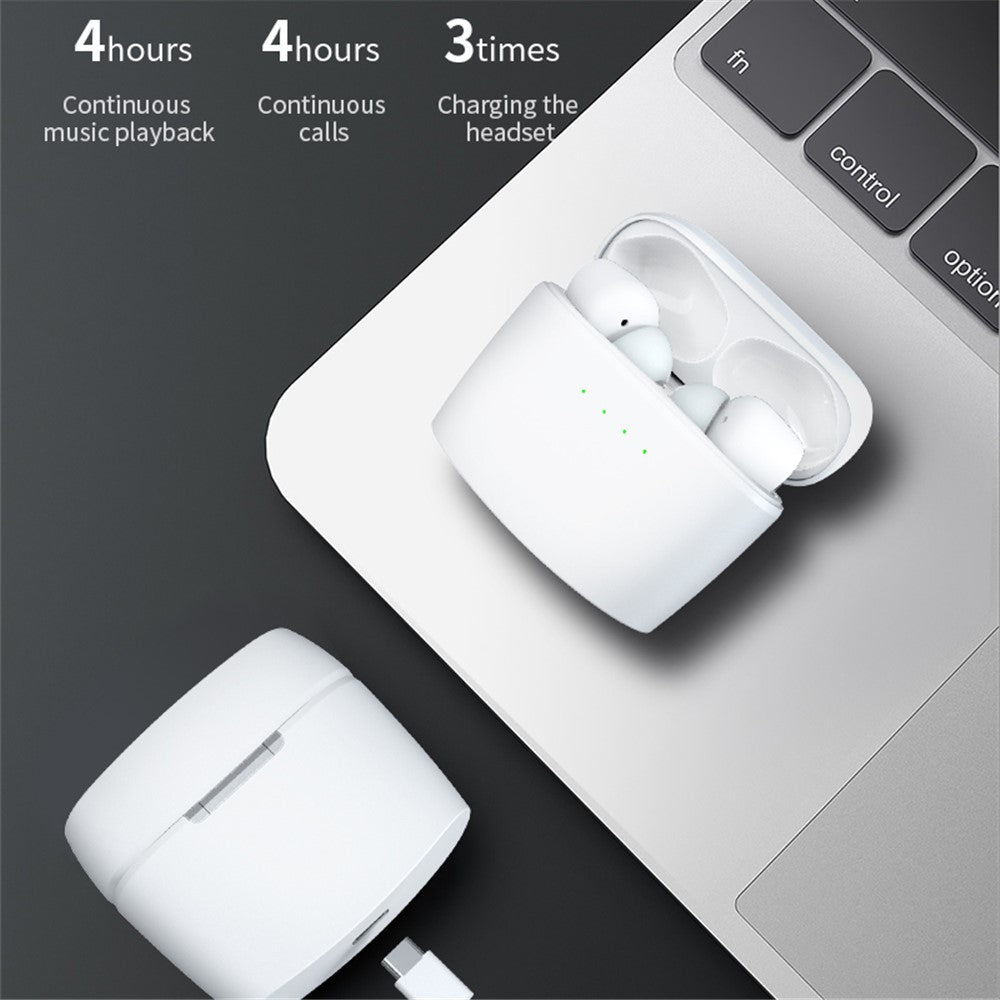 J8 Bluetooth-compatible Headphones with Indicator Light Portable TWS Earbuds Noise Reduction Wireless Headset