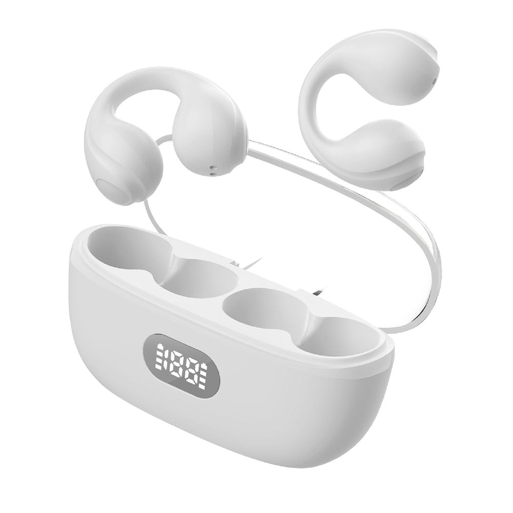 Open Ear Clip Headphones Wireless Bluetooth-compatible Clip On Headset Open Ear Earbuds Earphones