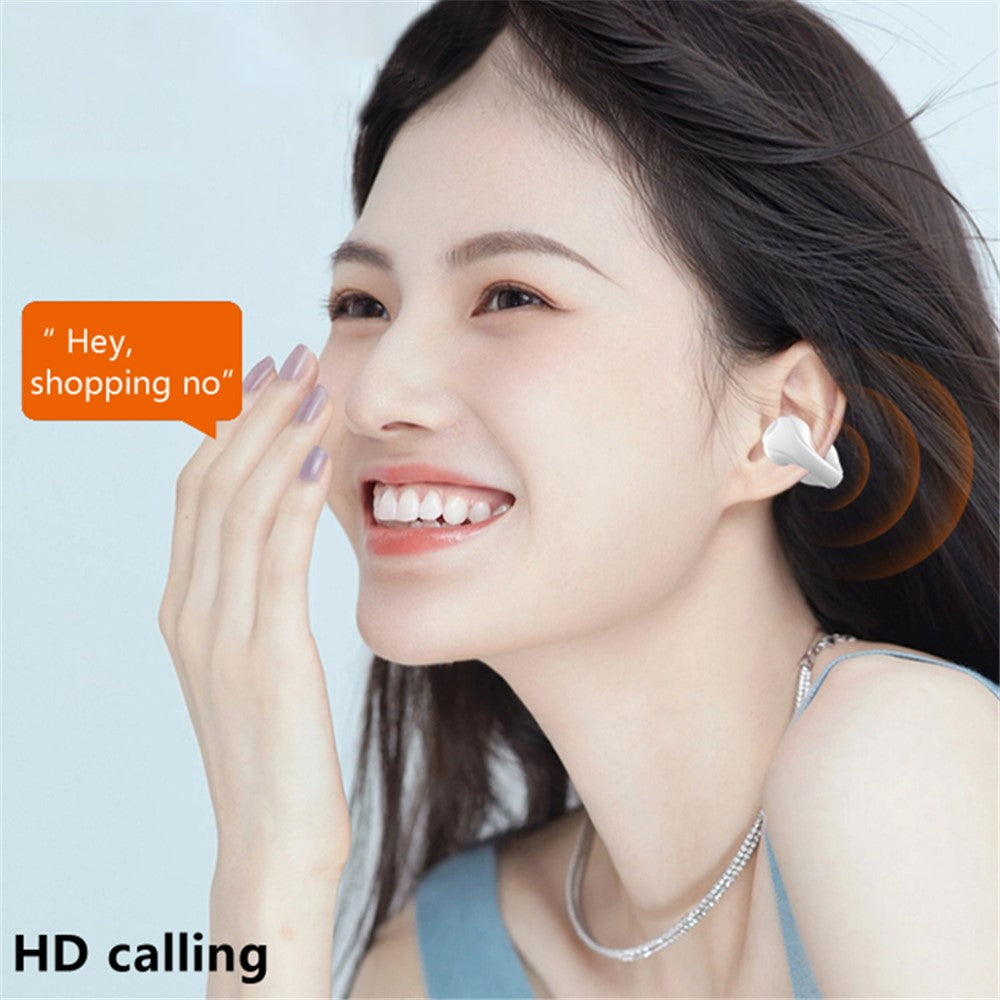 Open Ear Clip Headphones Wireless Bluetooth-compatible Clip On Headset Open Ear Earbuds Earphones