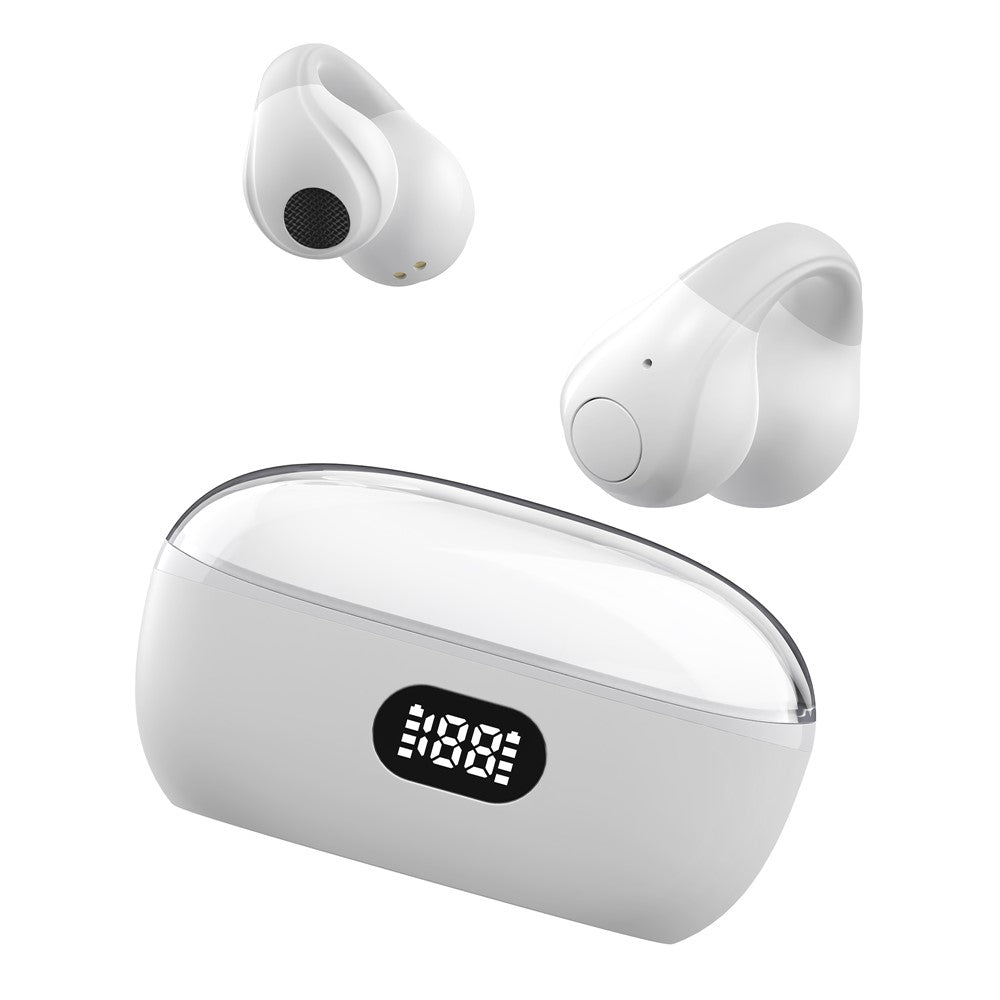 Open Ear Clip Headphones Wireless Bluetooth-compatible Clip On Headset Open Ear Earbuds Earphones