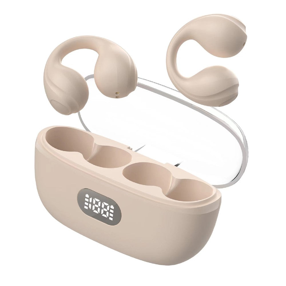 Open Ear Clip Headphones Wireless Bluetooth-compatible Clip On Headset Open Ear Earbuds Earphones