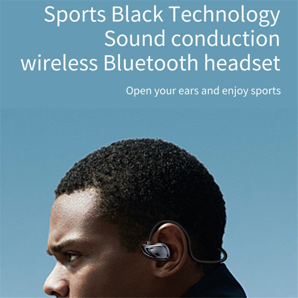 A60 Open Ear Air Conduction Headphones Bluetooth-compatible 5.3 Wireless Neckband Earphones with Mic