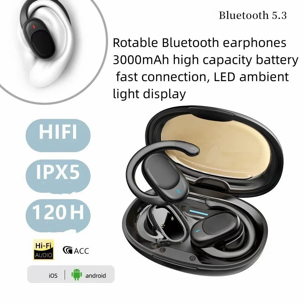 JM05 OWS Air Conduction Bluetooth-compatible Headphones Wireless HiFi Sports Earphones