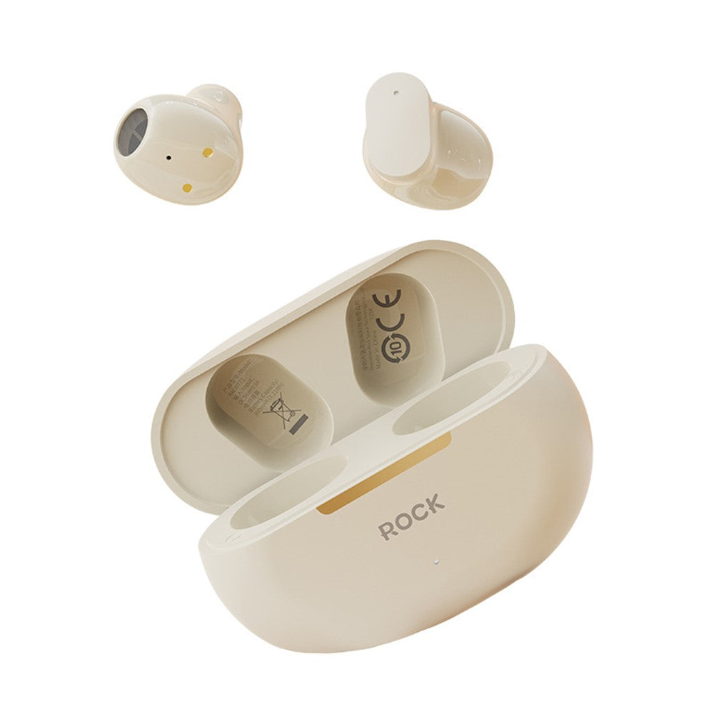 ROCK EB900 TWS Wireless Earphones Portable Stereo Music Headphones Type-C Bluetooth-compatible Earbuds