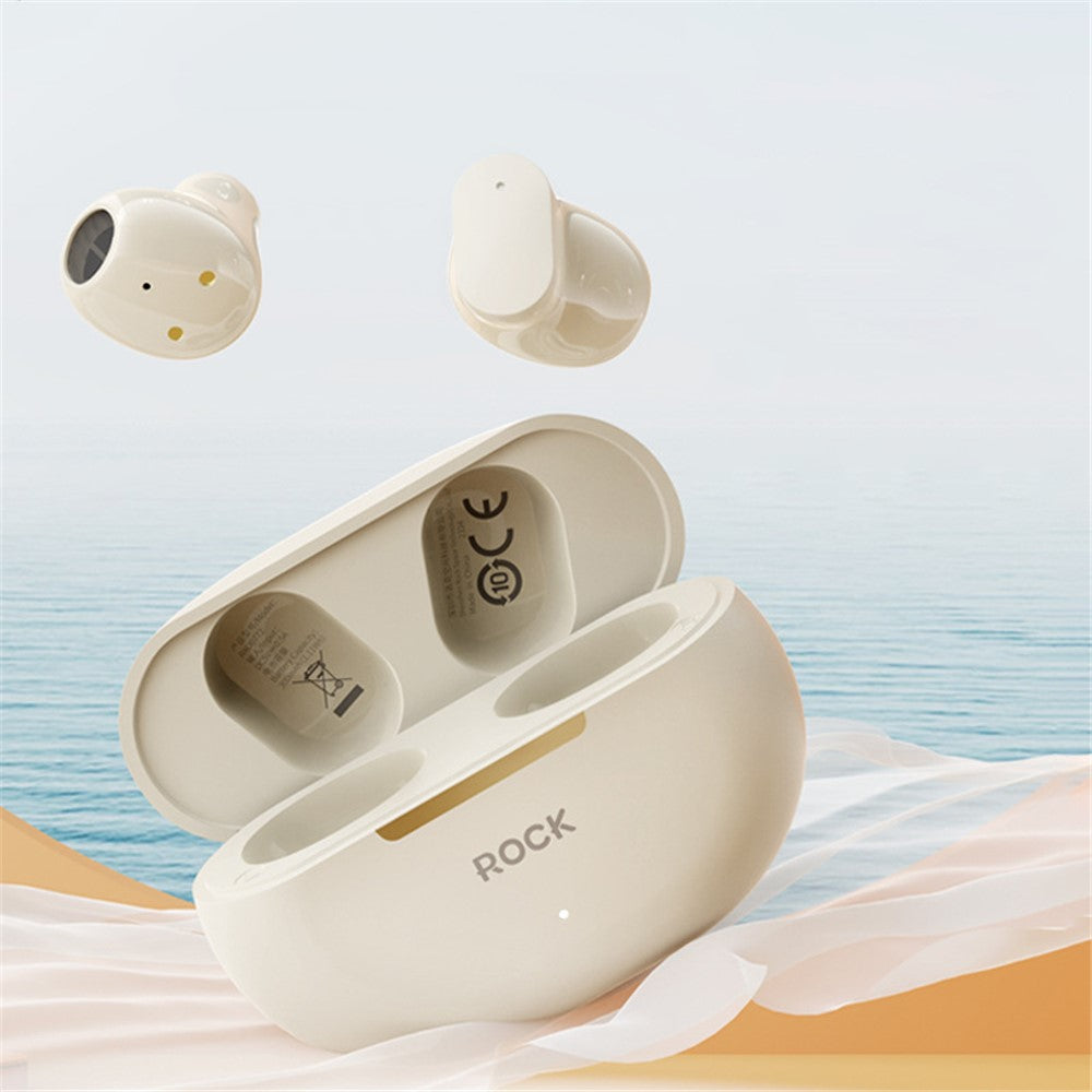ROCK EB900 TWS Wireless Earphones Portable Stereo Music Headphones Type-C Bluetooth-compatible Earbuds