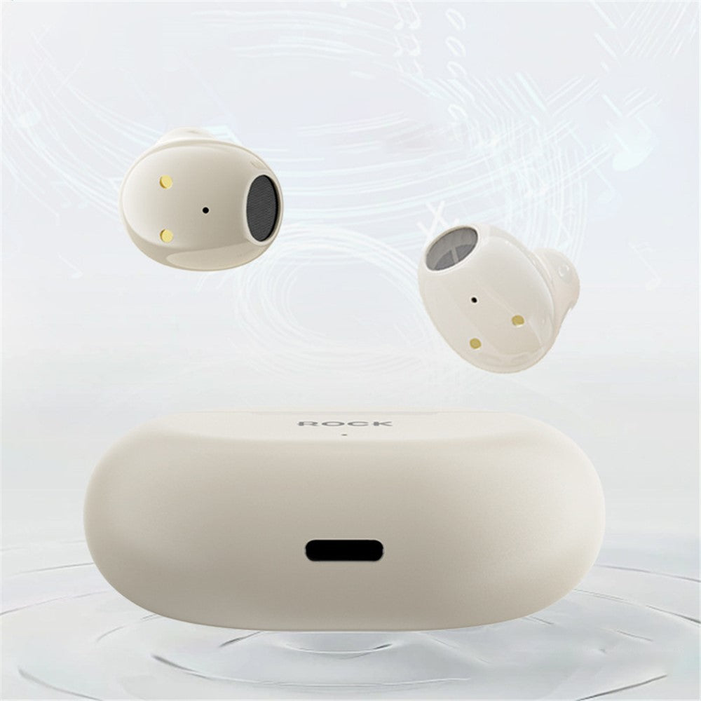 ROCK EB900 TWS Wireless Earphones Portable Stereo Music Headphones Type-C Bluetooth-compatible Earbuds