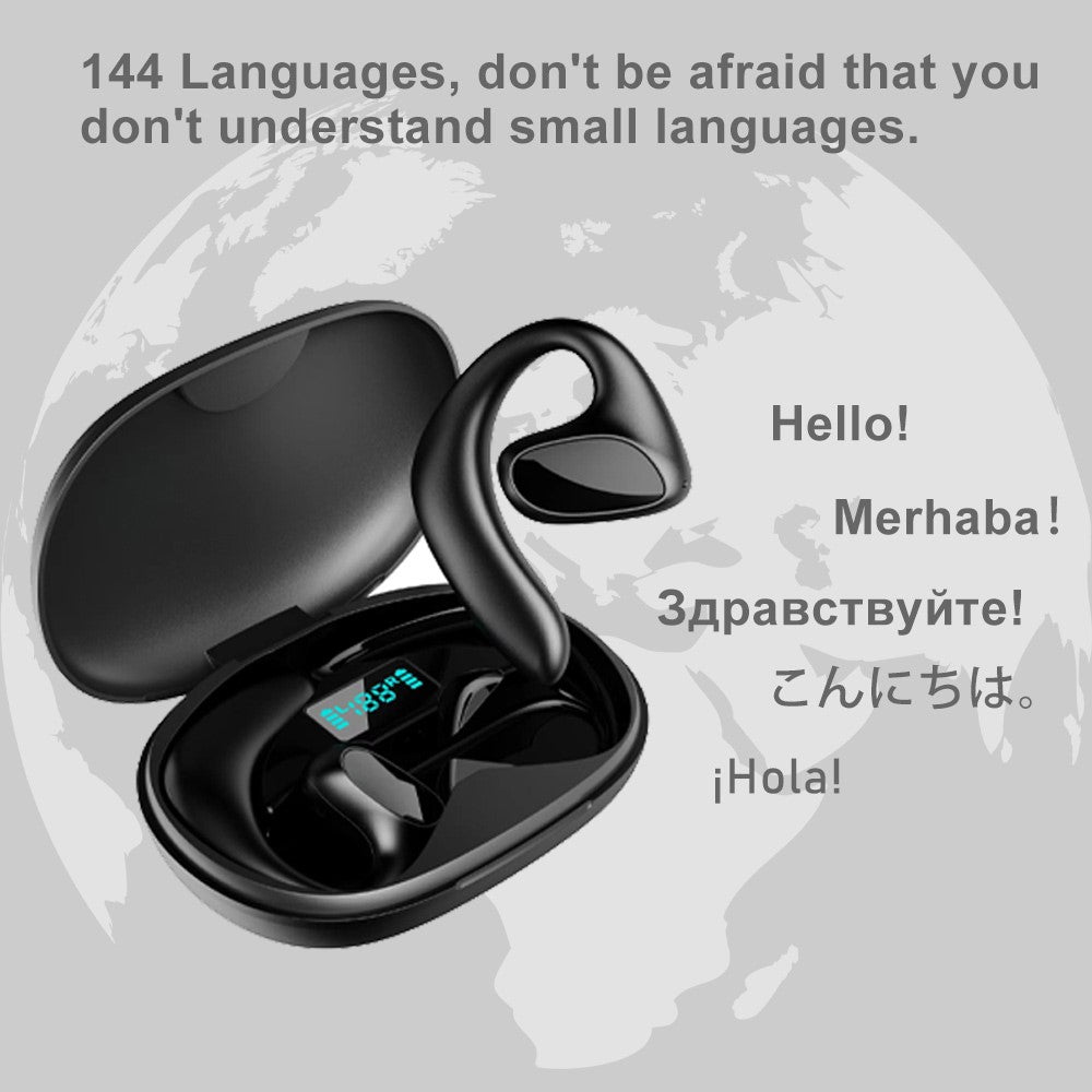 M8 144 Languages Translation Earphones Noise Reduction Smart Voice Translator TWS Bluetooth-compatible Headset