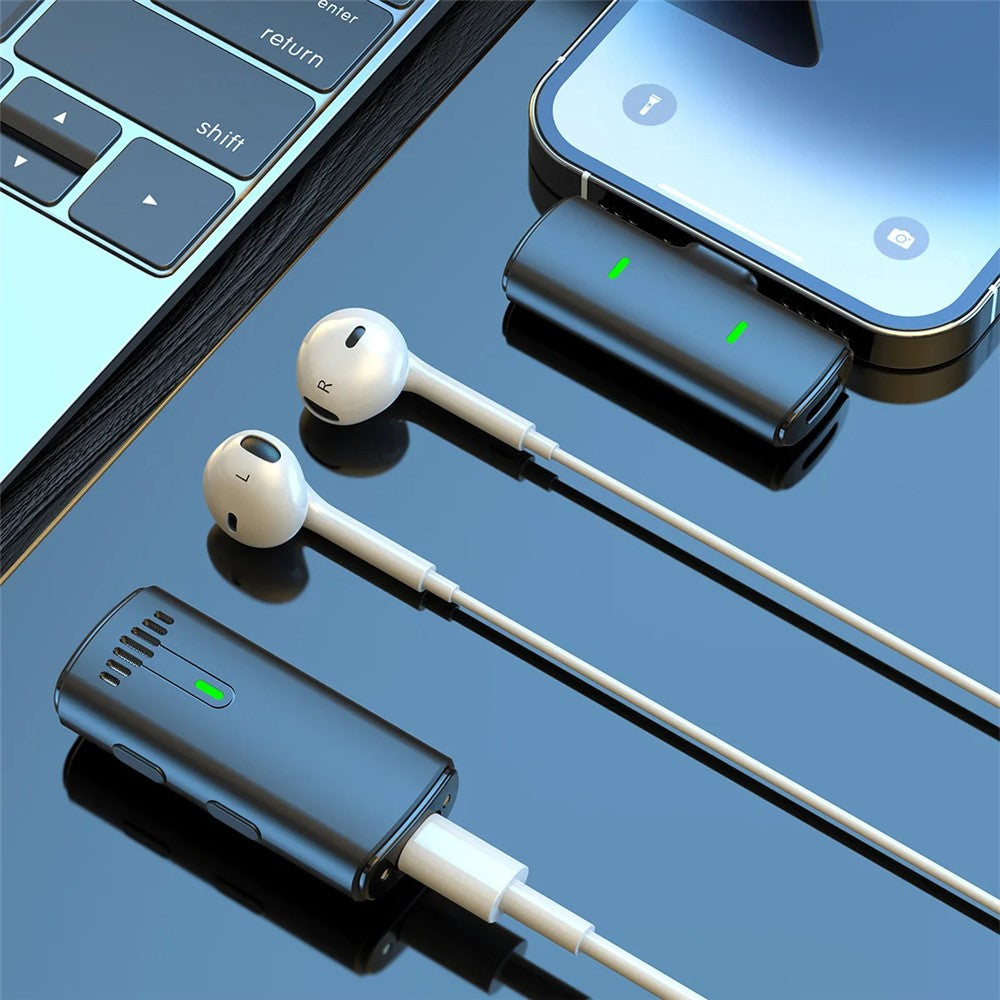 K10 Wireless Lavalier Mic DSP Noise Canceling Microphone  (2 Microphones+1 Receiver)
