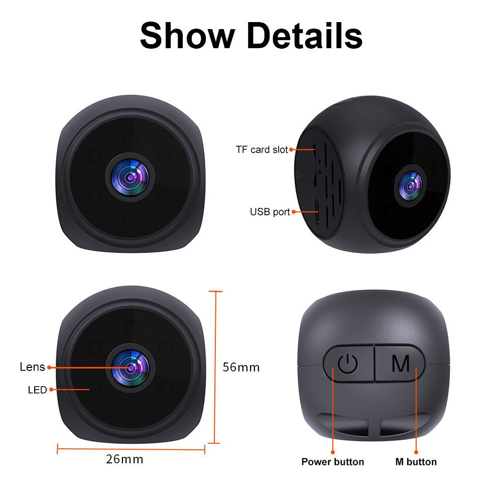 WK12 WiFi Wireless Camera Home Security Pet Baby Monitor Night Vision Indoor Camera