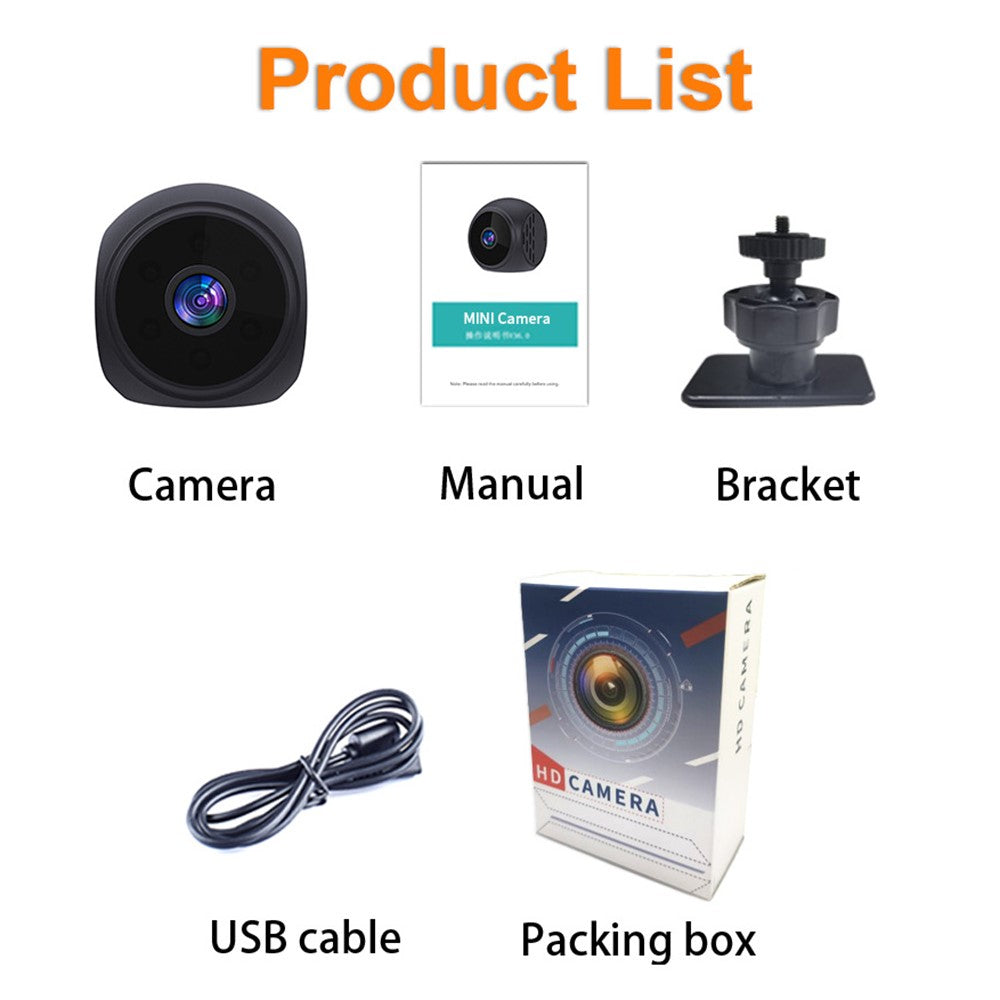 WK12 WiFi Wireless Camera Home Security Pet Baby Monitor Night Vision Indoor Camera