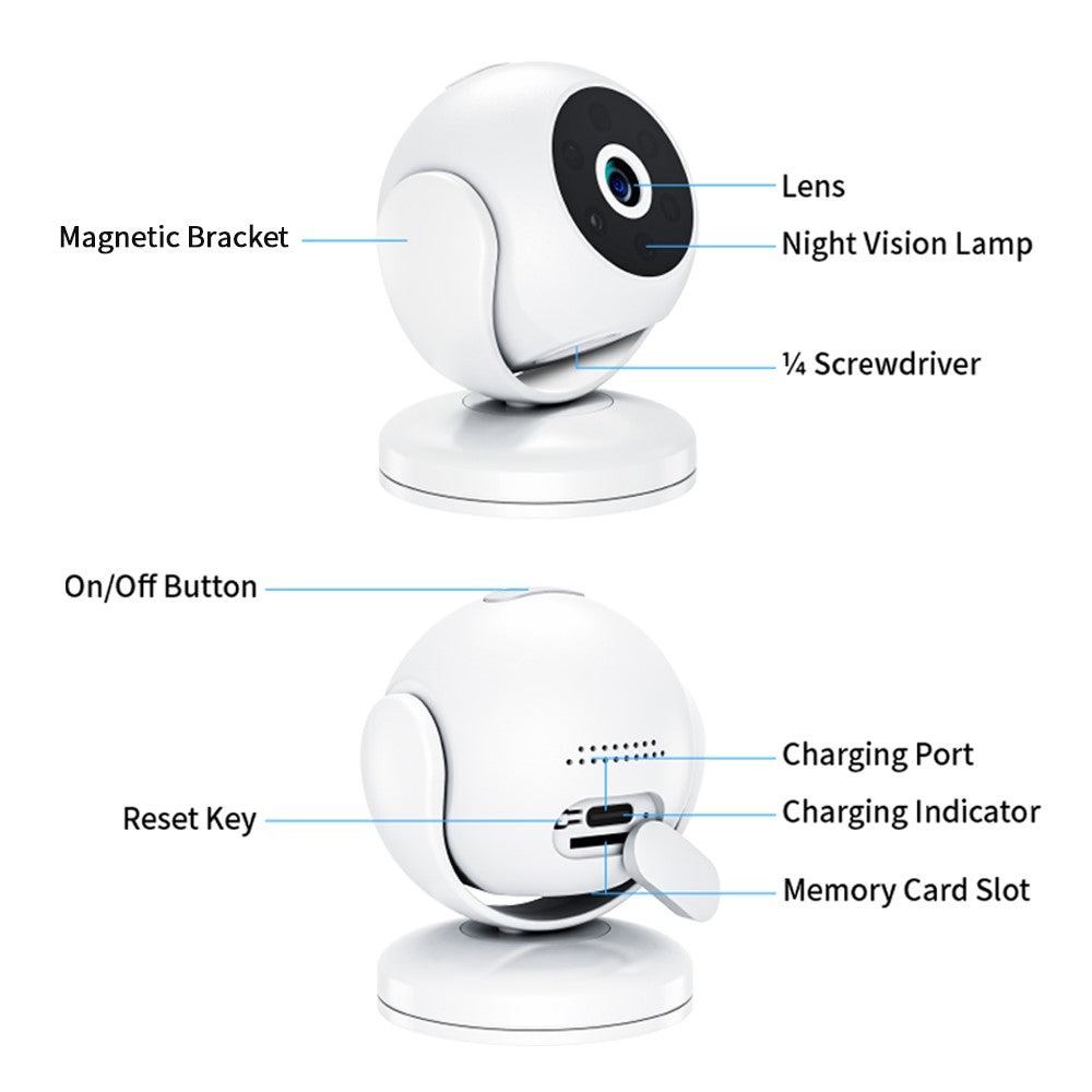 A5 Security Camera WiFi Surveillance Indoor Home Camera Motion Detection