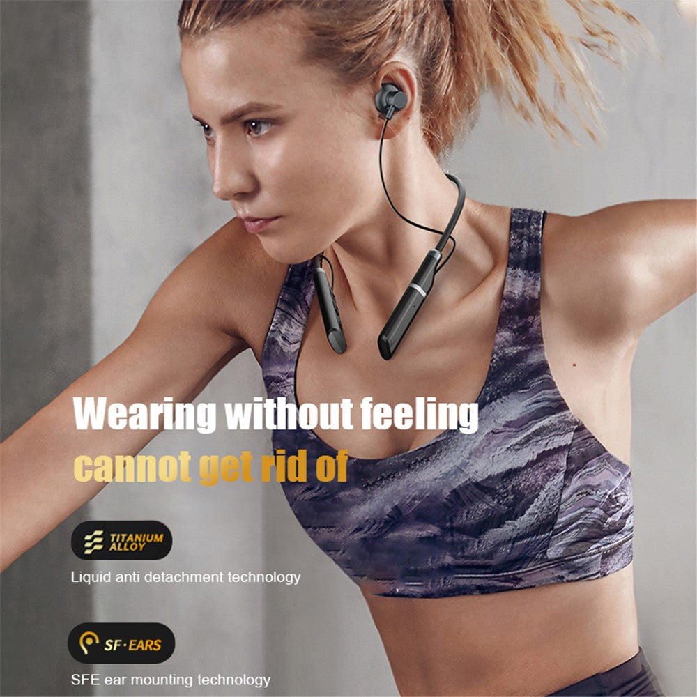 B998 Wireless Neckband Headphones Half In-Ear Bluetooth-compatible 5.3 Earphones Noise Cancelling Earbuds with Pluggable