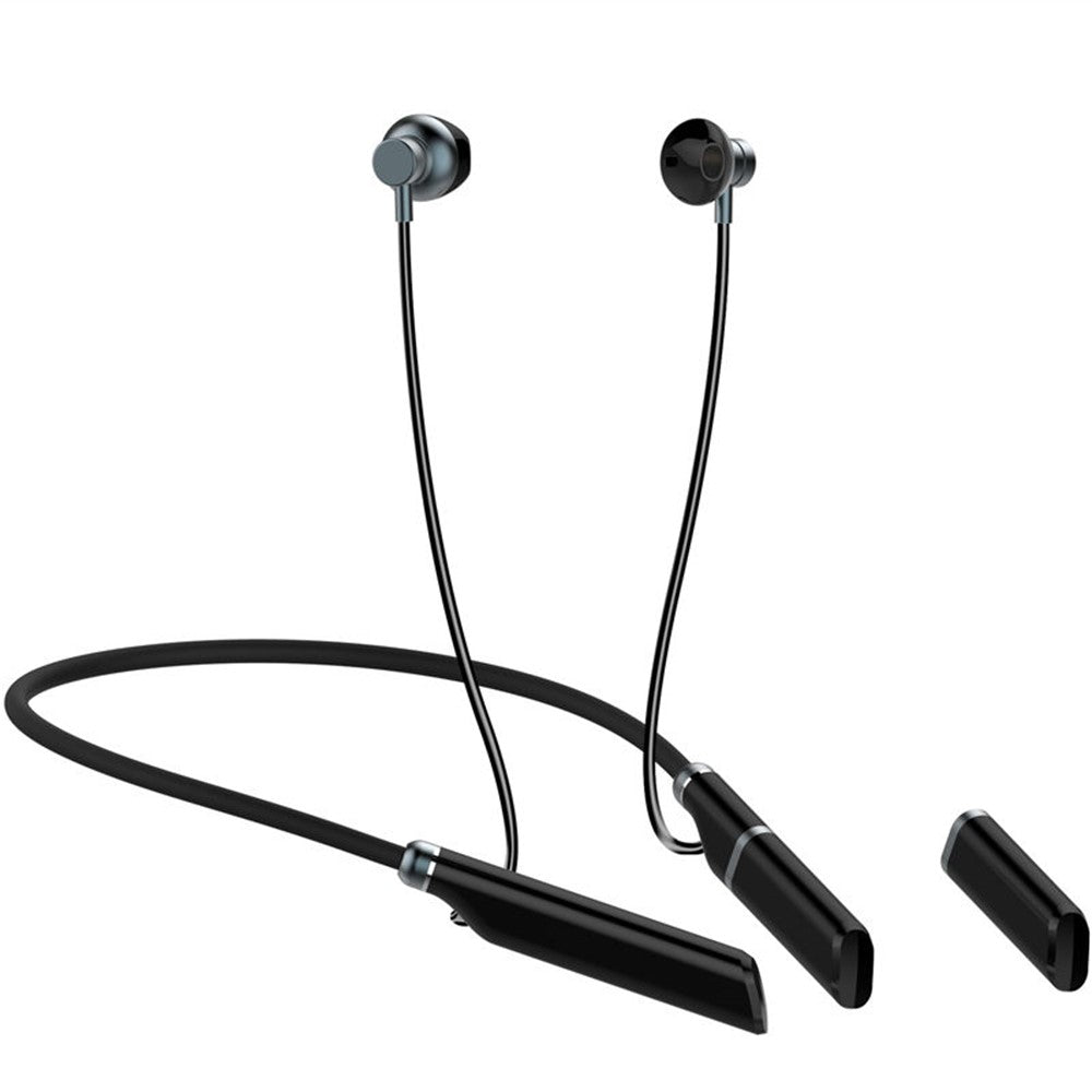 B998 Wireless Neckband Headphones Half In-Ear Bluetooth-compatible 5.3 Earphones Noise Cancelling Earbuds with Pluggable