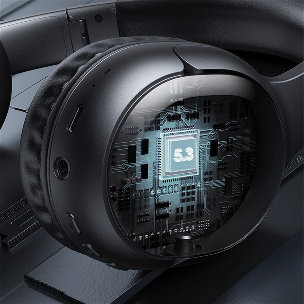 USAMS YG23 Bluetooth-compatible 5.3 Headphones Over Ear Headset Up to 40H Battery Life