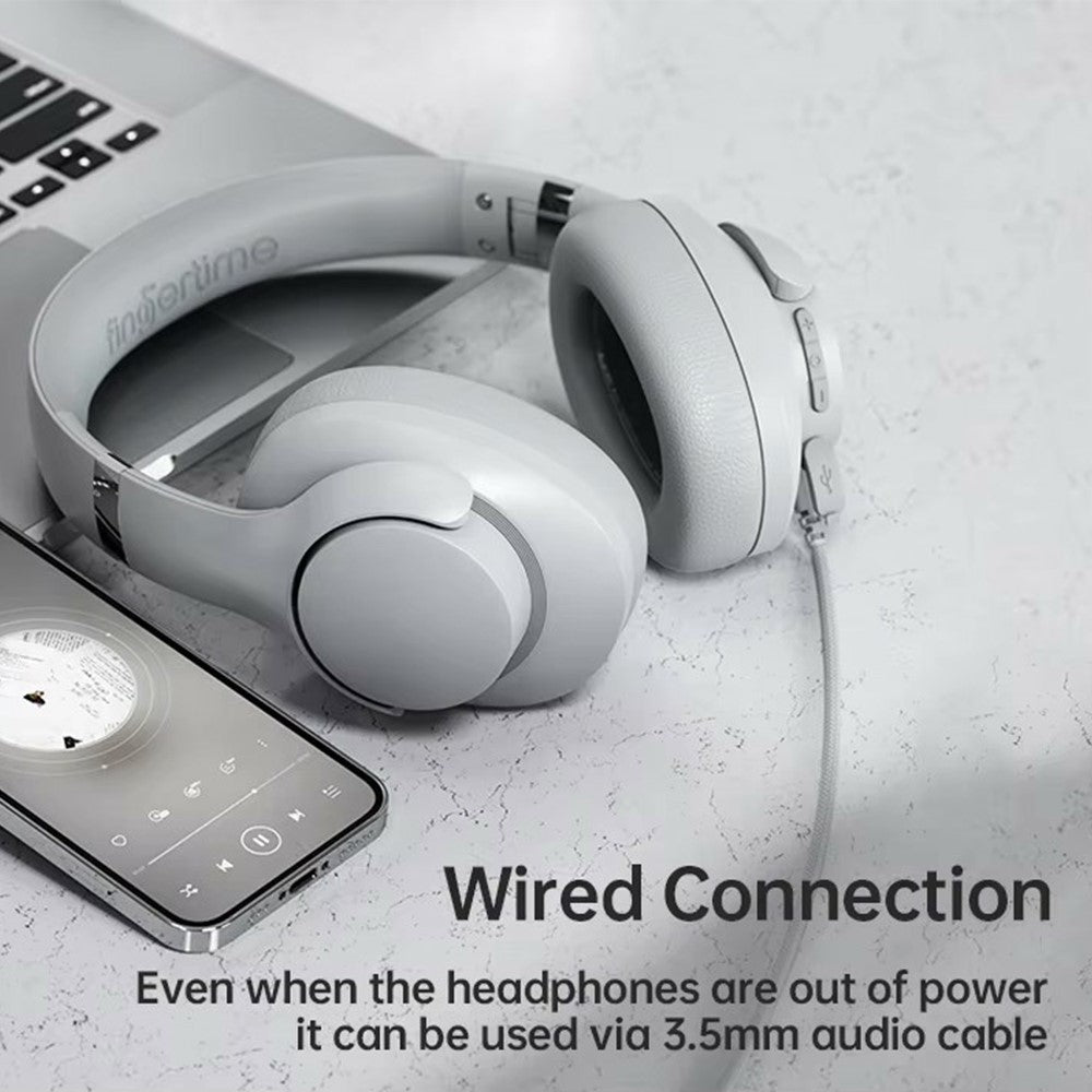 BT048 Active Noise Cancelling Wireless Headphone Bluetooth-compatible Heavy Bass Over-Ear Gaming Music Headset