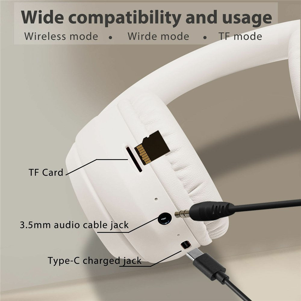 WH-1000XM4 Wireless Over-Ear Headphones with Battery Display Bluetooth-compatible Headset Support TF Card