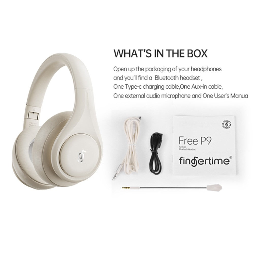 P9 Wireless Bluetooth-compatible Headphones ANC Active Noise Cancelling Deep Bass Headset