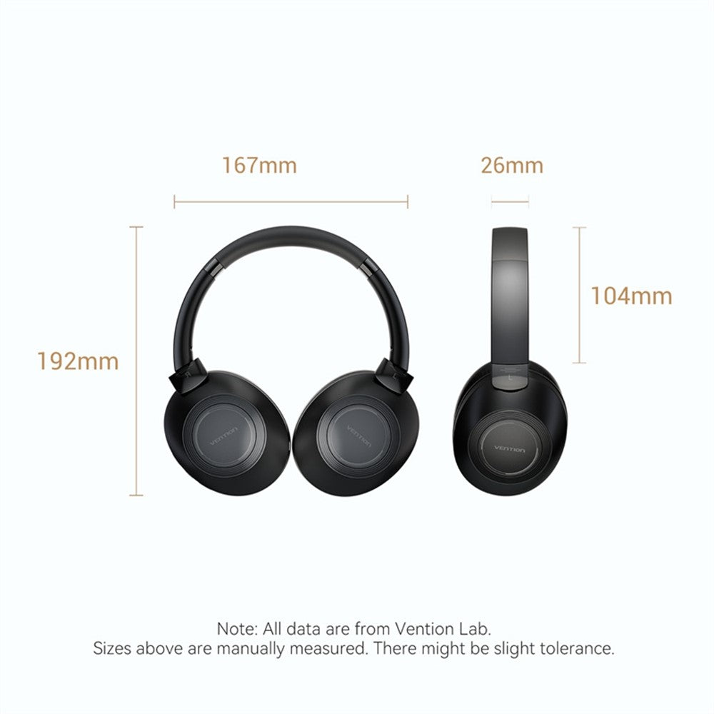 VENTION NBBB0 Soundmate S11 Wireless Headphones BT On-Ear Headset with Microphone for Home / Office