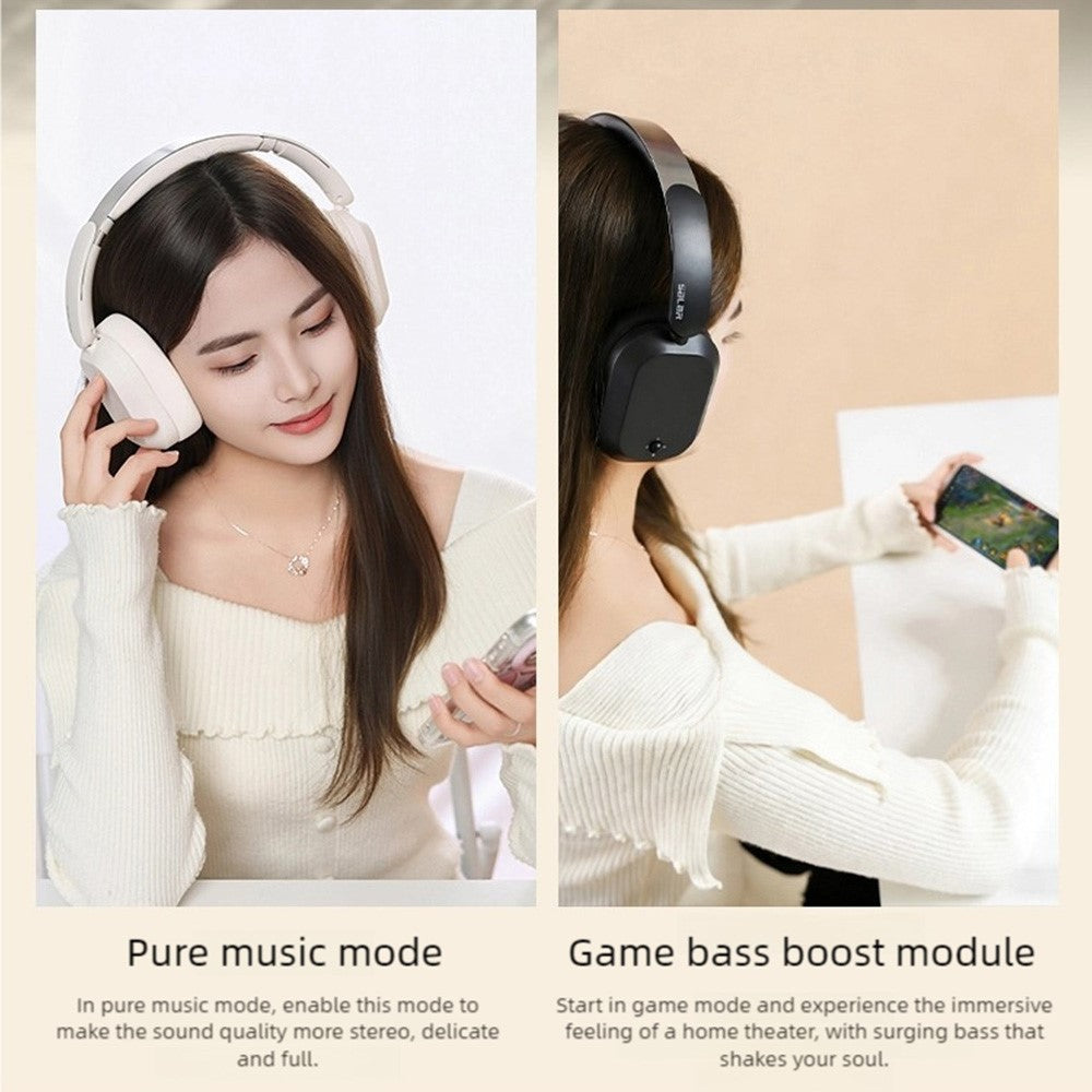 SALAR BM709 Wireless Headphones Bluetooth-Compatible 5.3 Gaming Headset with Mic  /  Dual EQ Modes