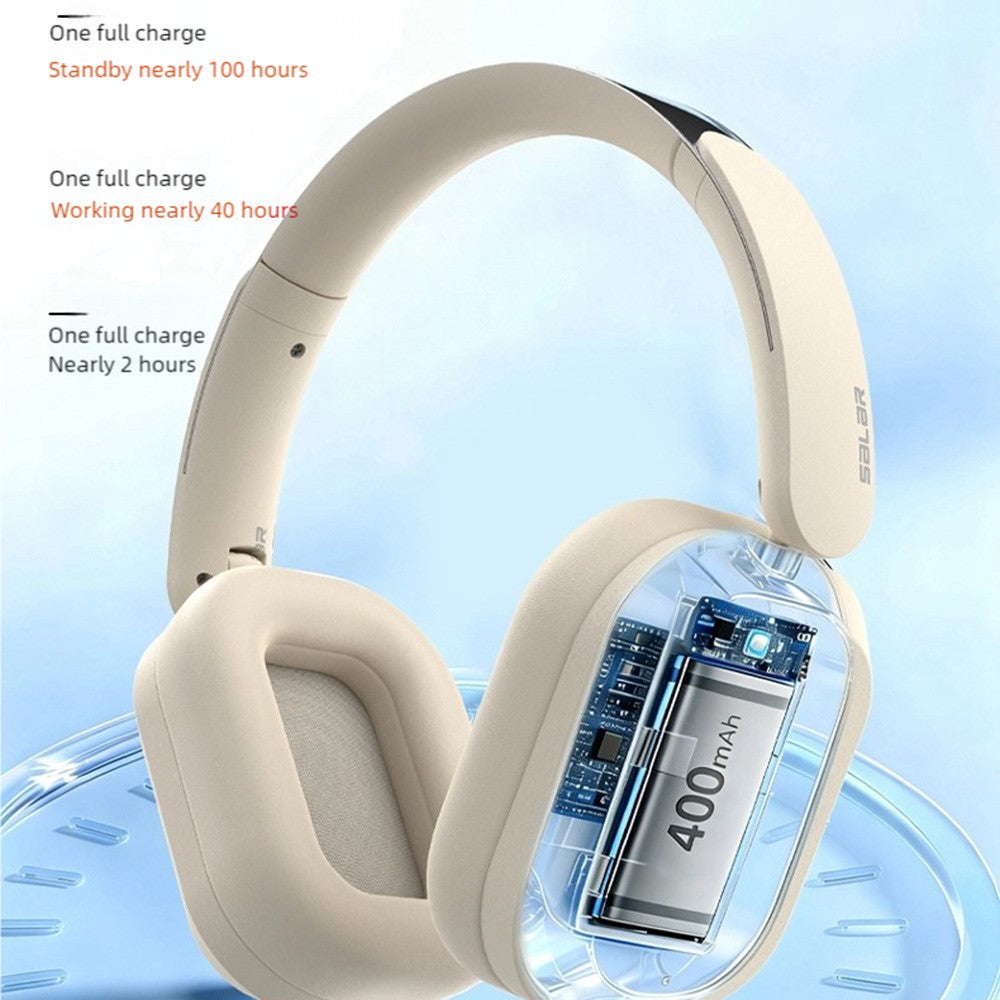 SALAR BM709 Wireless Headphones Bluetooth-Compatible 5.3 Gaming Headset with Mic  /  Dual EQ Modes